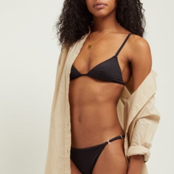 SOLID & STRIPED Other - Solid & Striped The Lulu Bikini Top Black NWT XS